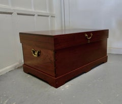 Large 19th Century Sea Chest with, Brass Handles, Coffee Table