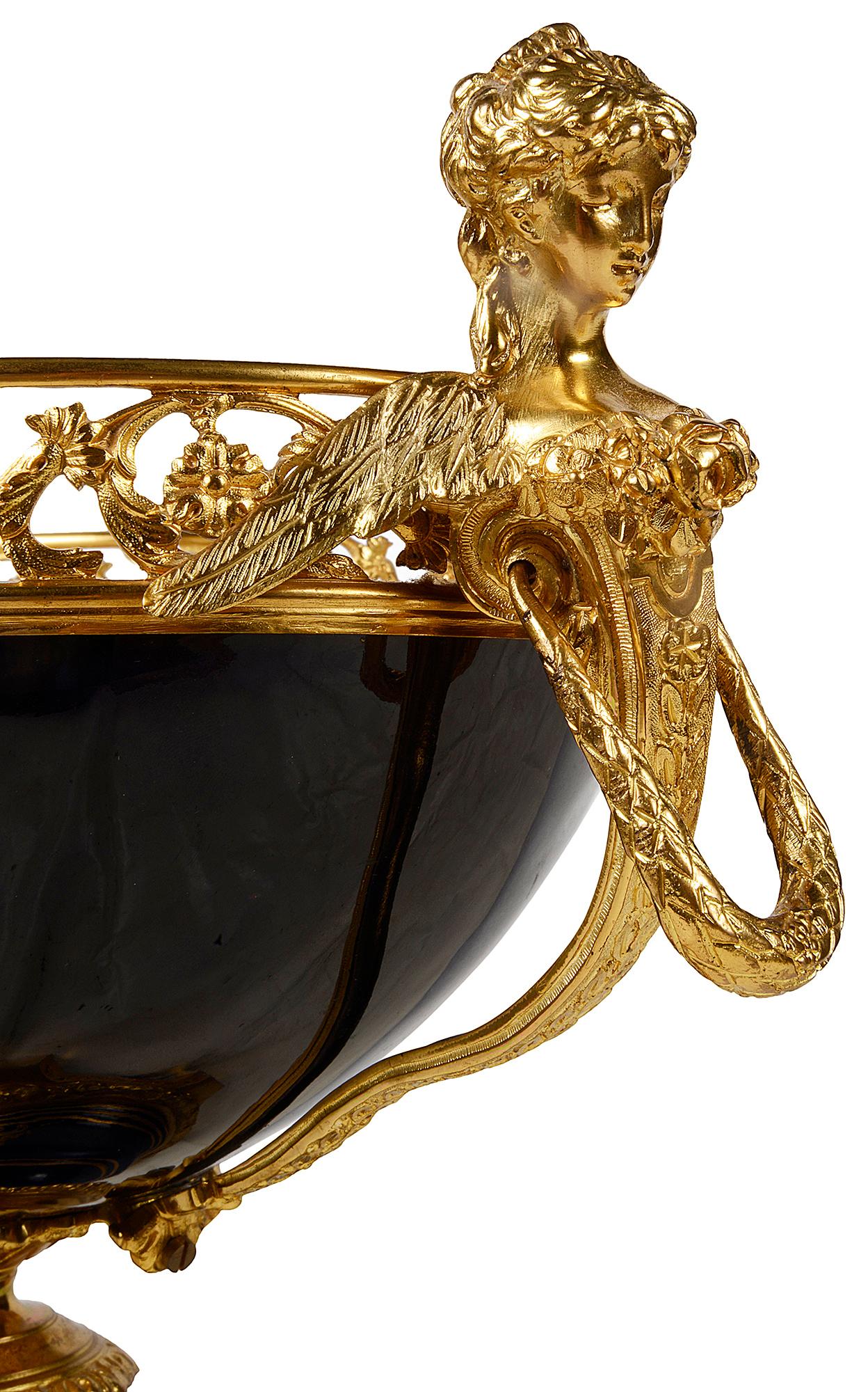 French Large 19th Century Sevres Style Comport