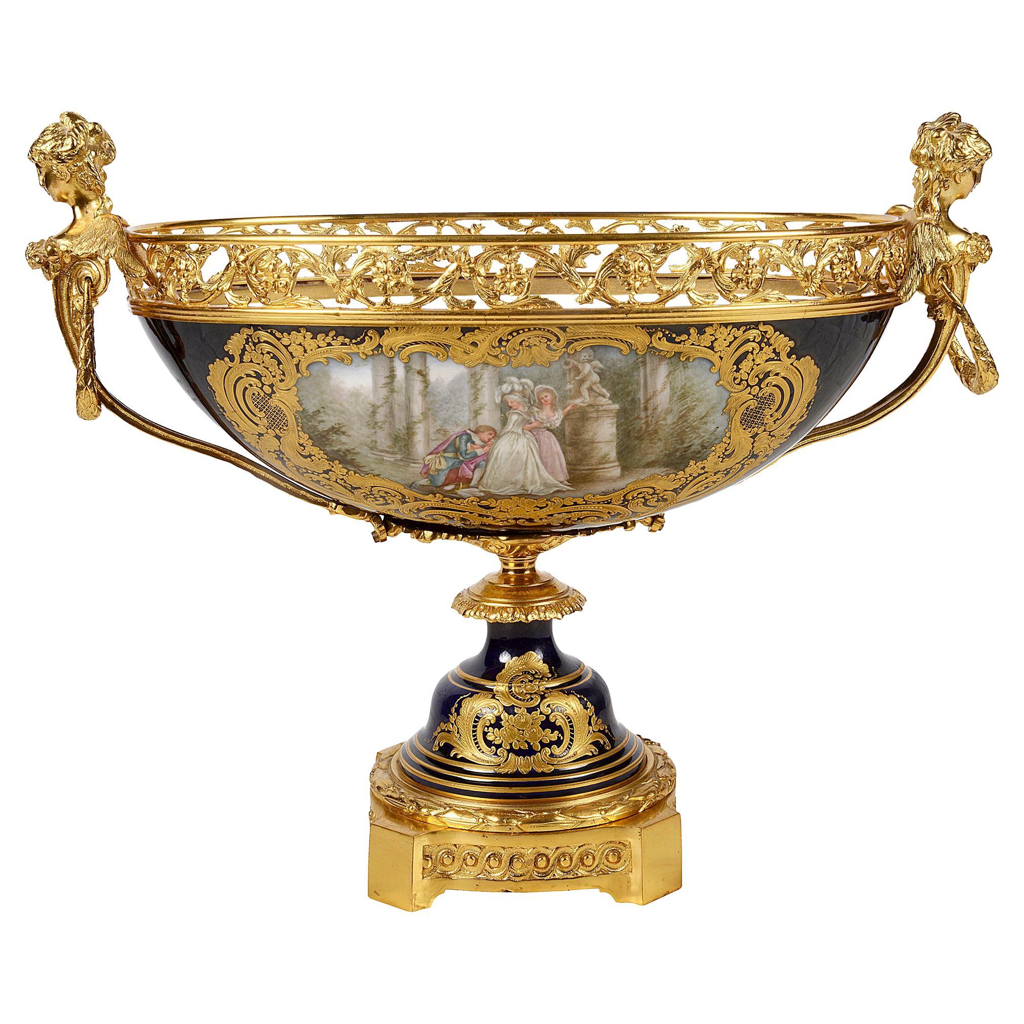 Large 19th Century Sevres Style Comport