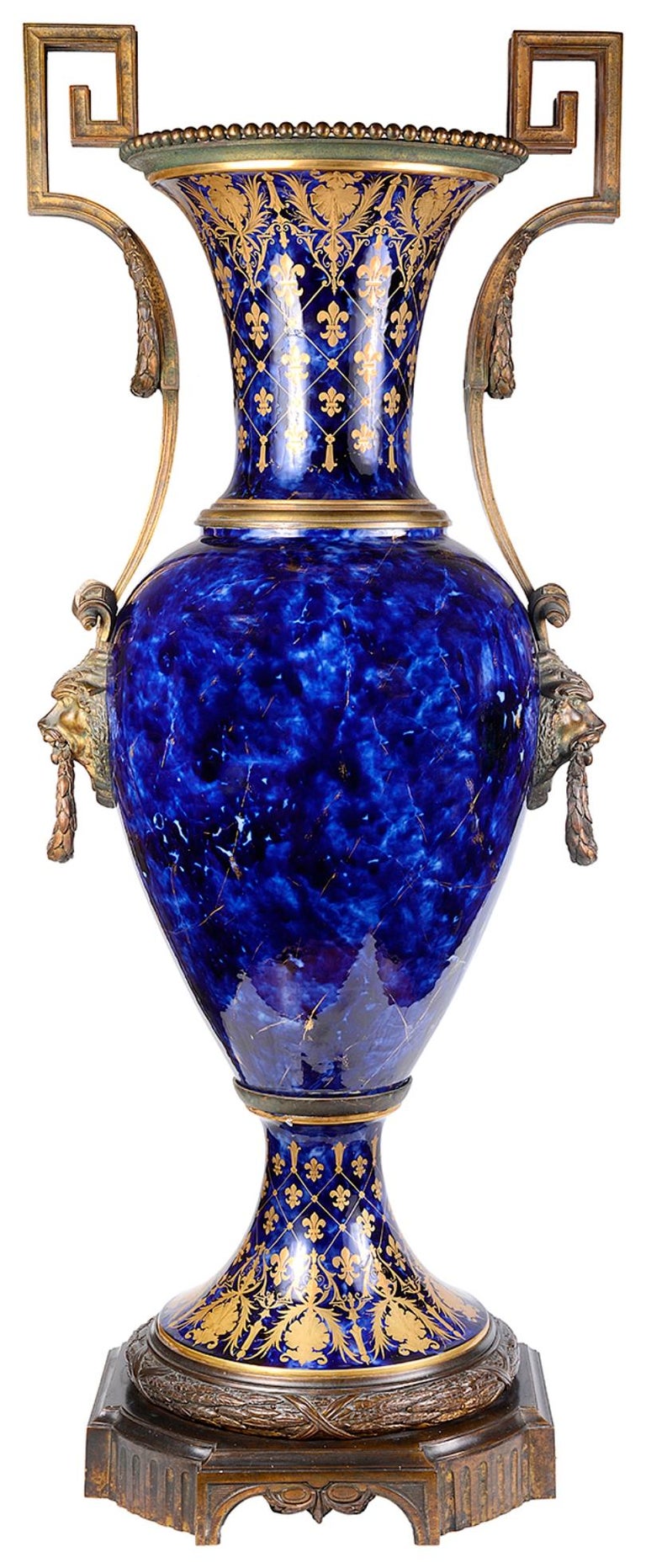 Large 19th Century Sevres style vase. For Sale at 1stdibs