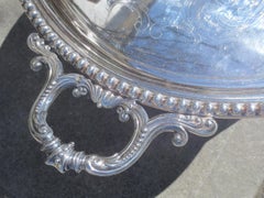 Large 19th Century Sheffield Tray