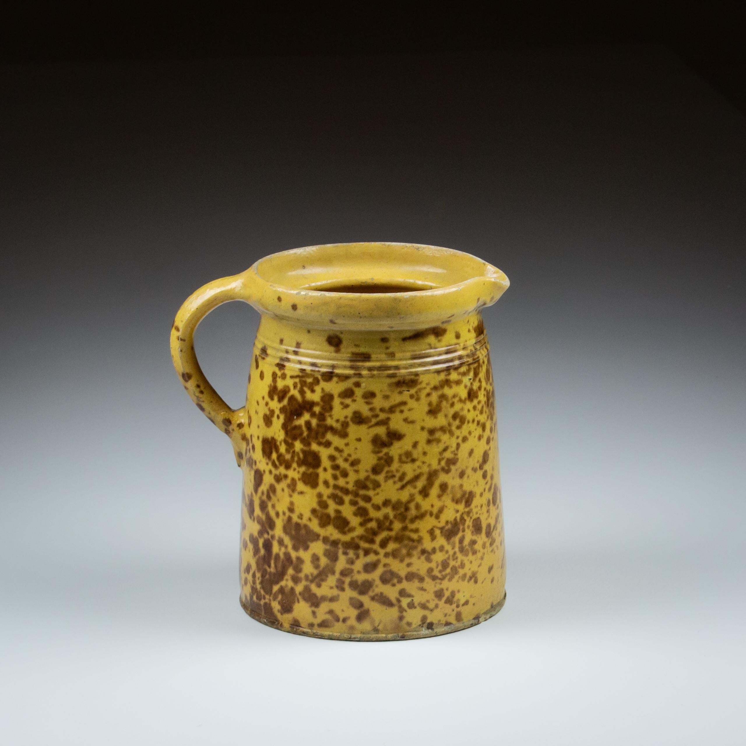 19th Century Spatterware Jug. France Circa 1890