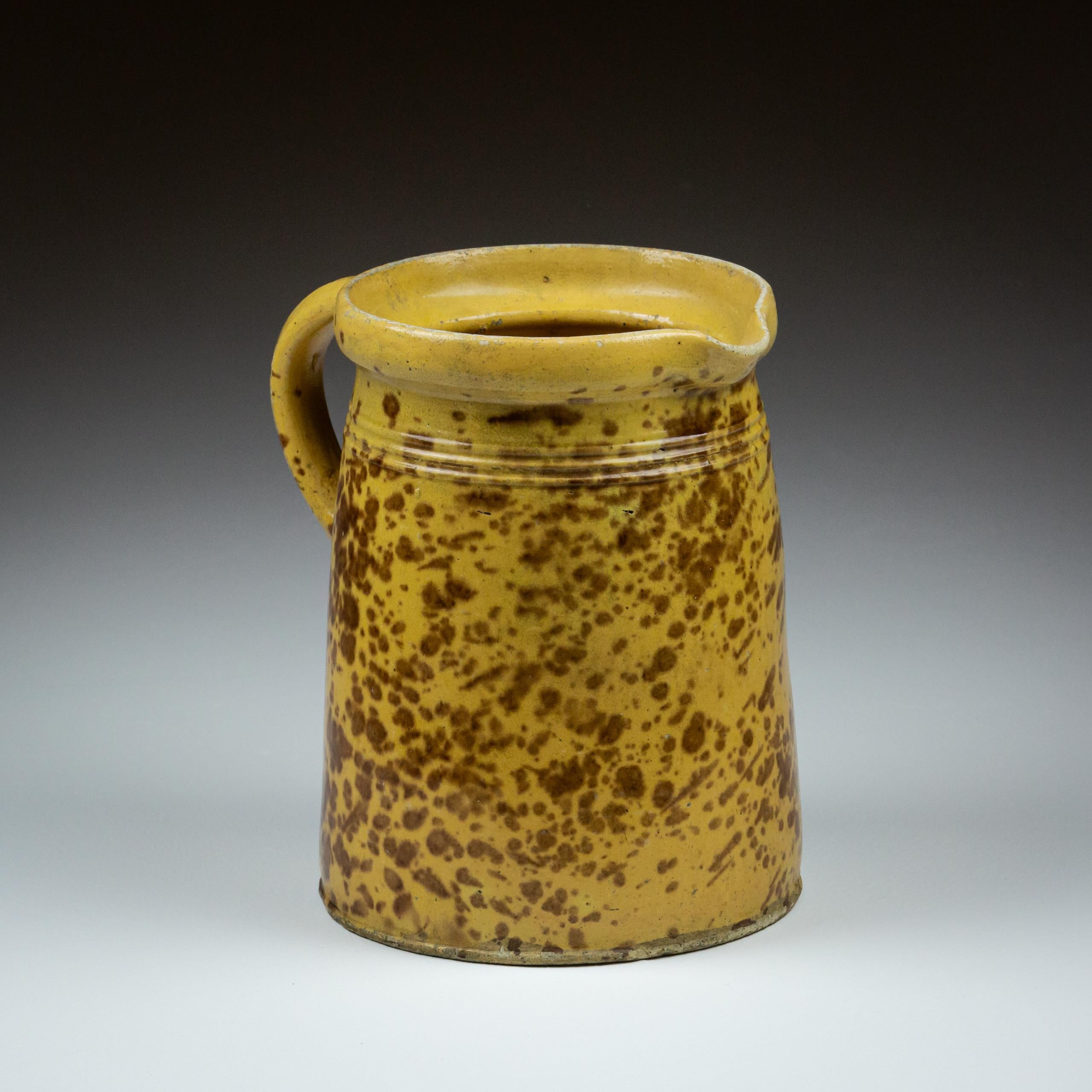 Late 19th Century Large 19th Century Slipware Jug For Sale