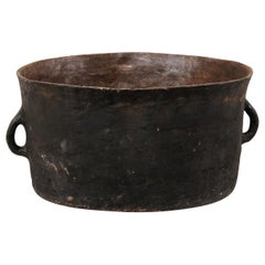Grand pot ou récipient en argile de style colonial espagnol du 19e siècle provenant de Sacoj:: Guatemala
