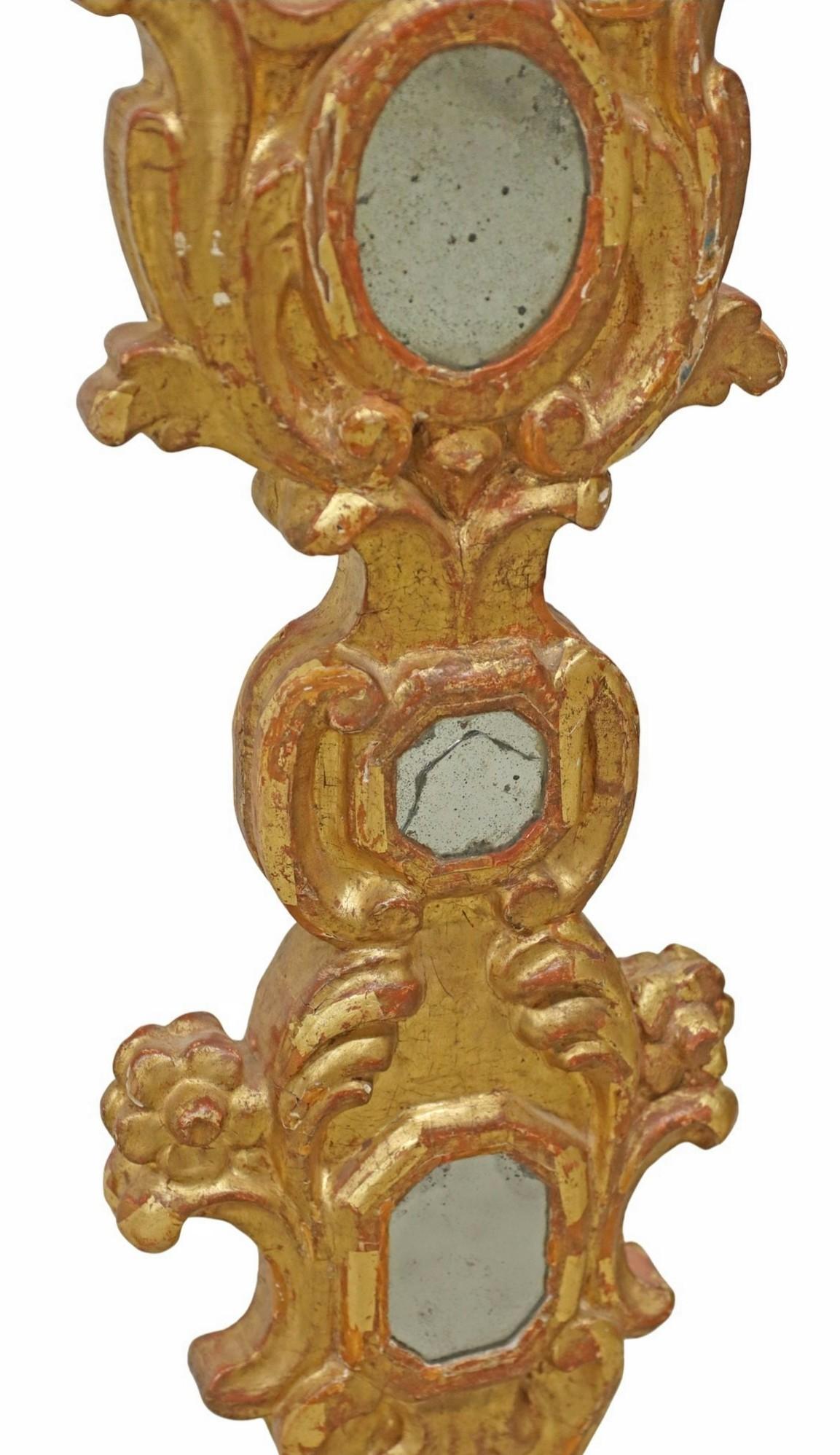 Bronze Large 19th Century Spanish Giltwood Religious Church Processional Altar Cross