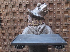 Large 19th Century Statue of a Black Forest Wooden Bear