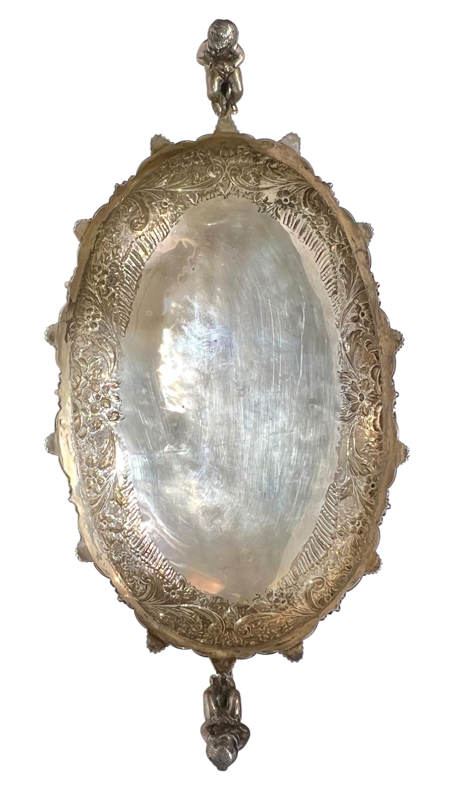 Large 19th Century Sterling Silver Neoclassical Centerpiece Bowl or Jardiniere For Sale 4