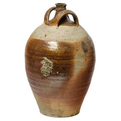 Large 19th Century Stoneware Ceramic from La Borne Pottery French Handmade