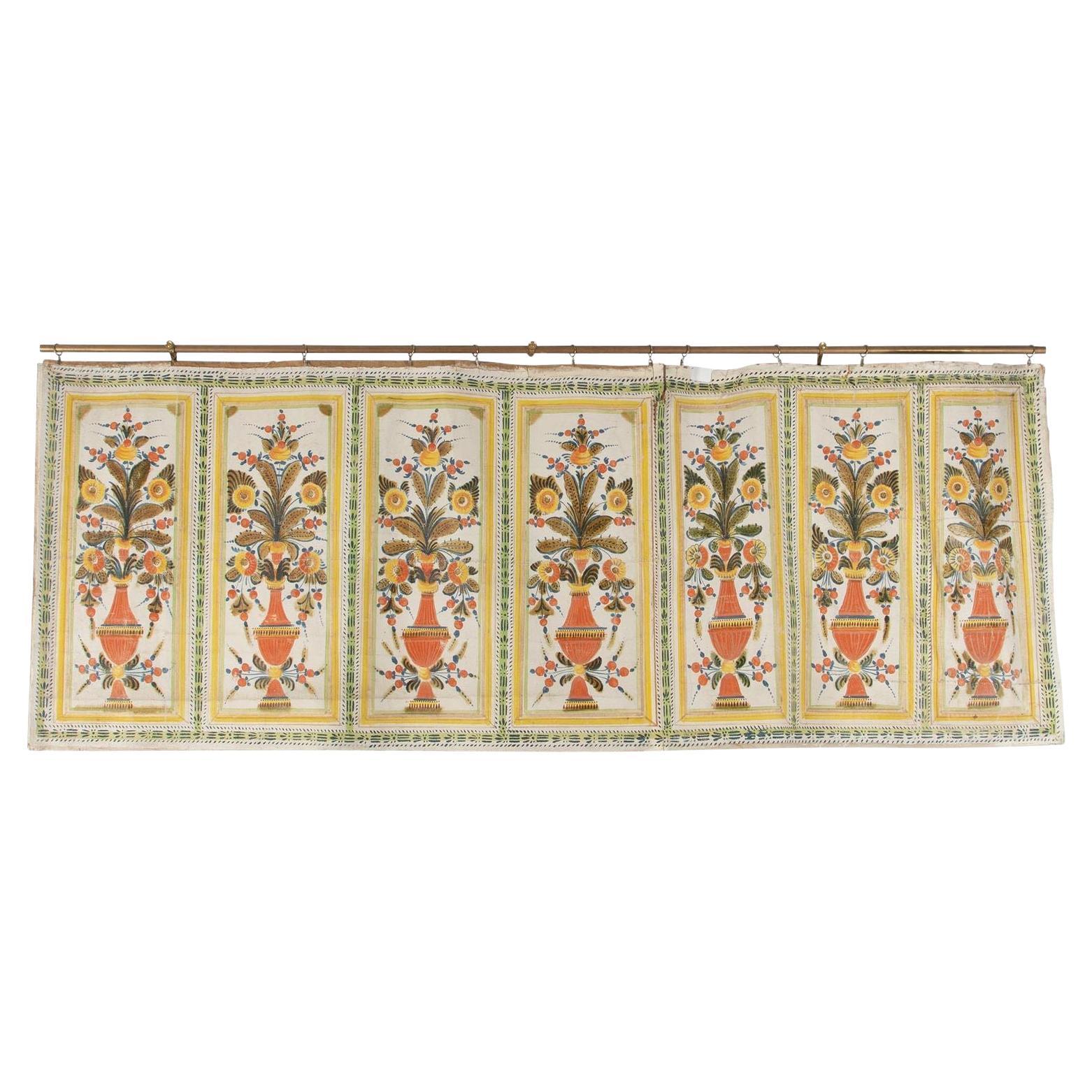 Gran colgante de pared de arte popular sueco del siglo XIX en venta