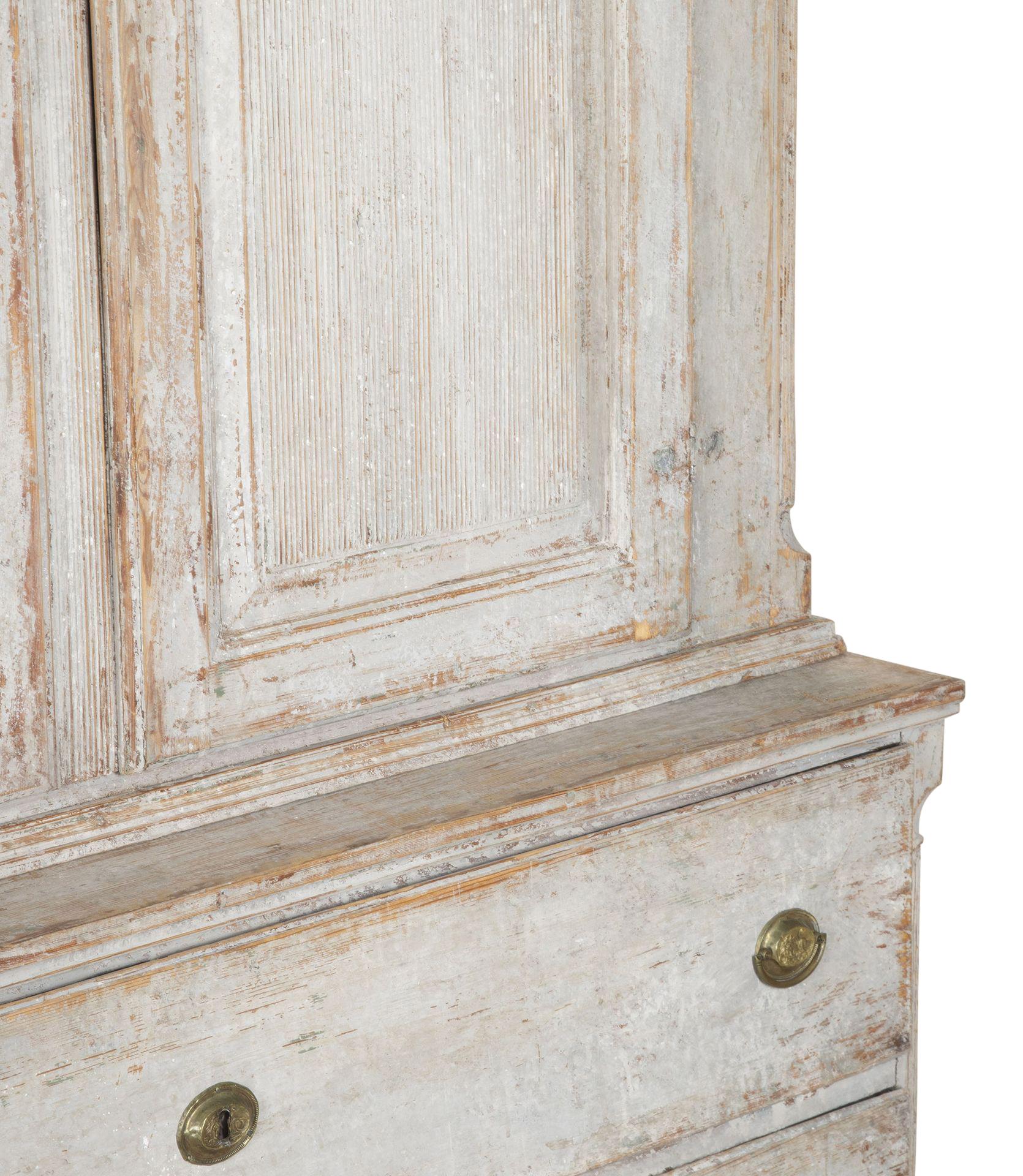 Large 19th Century Swedish Gustavian Two Part Cupboard 7