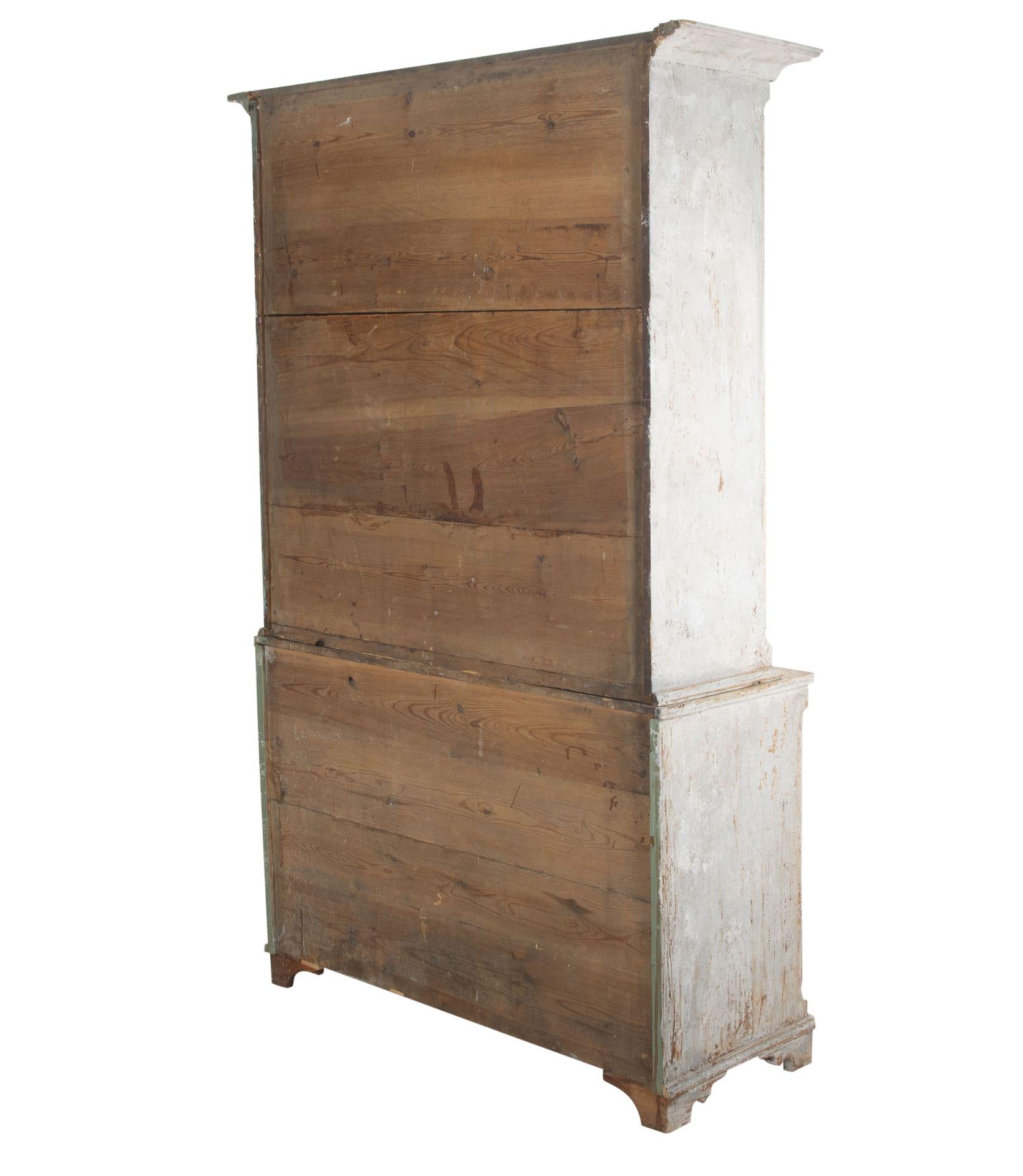 Large 19th Century Swedish Gustavian Two Part Cupboard 3
