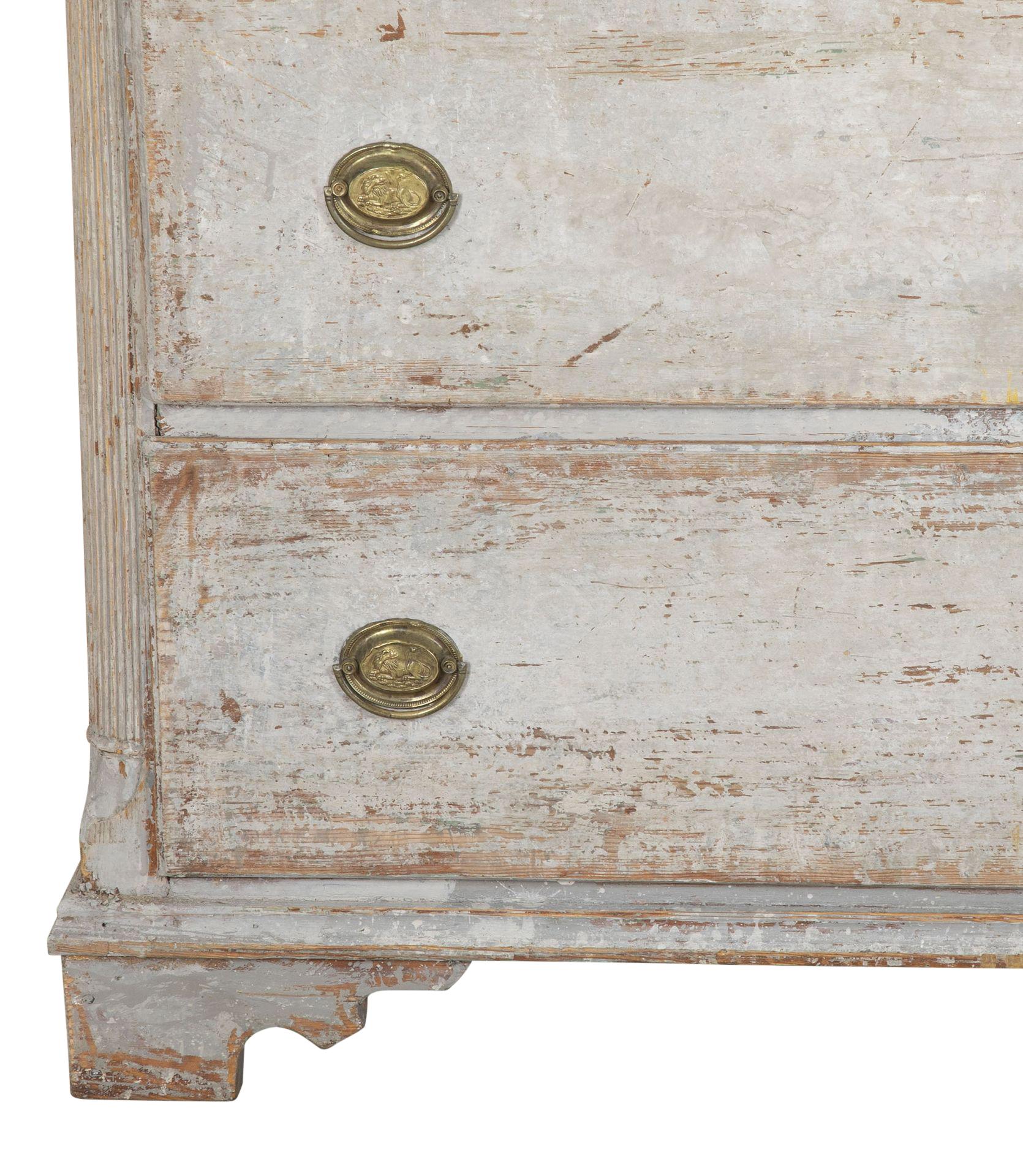 Large 19th Century Swedish Gustavian Two Part Cupboard 4
