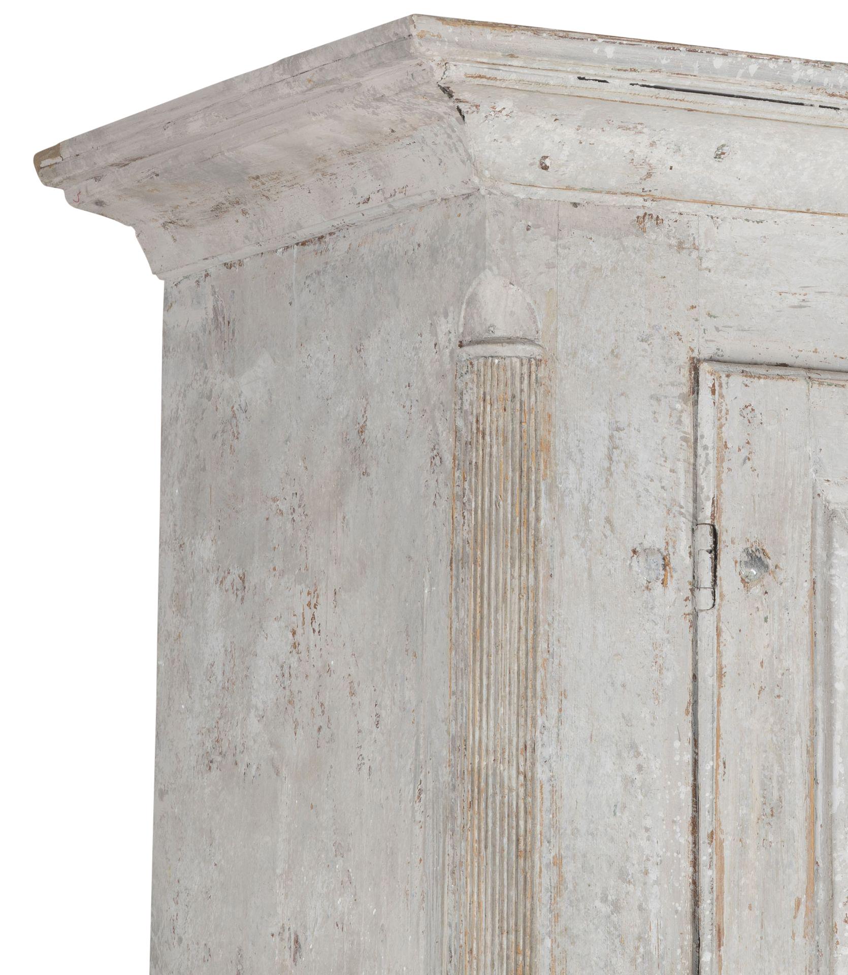 Large 19th Century Swedish Gustavian Two Part Cupboard 5