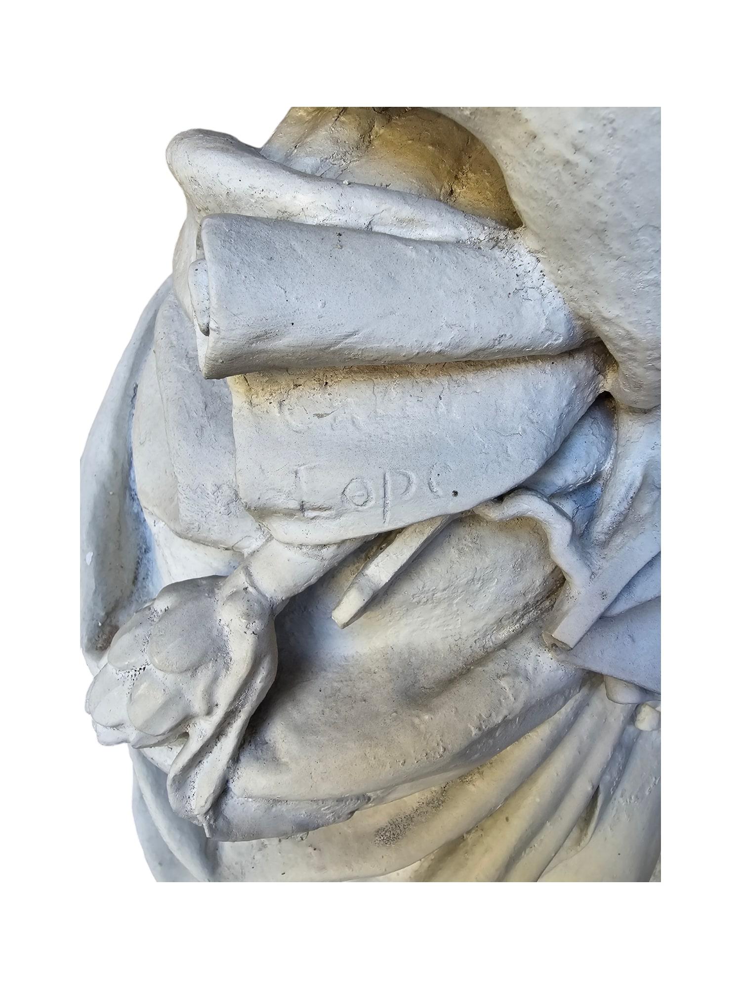 Grande Terracotta del XIX secolo 122 cm in vendita 7