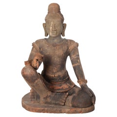 Grande figura in terracotta del XIX secolo