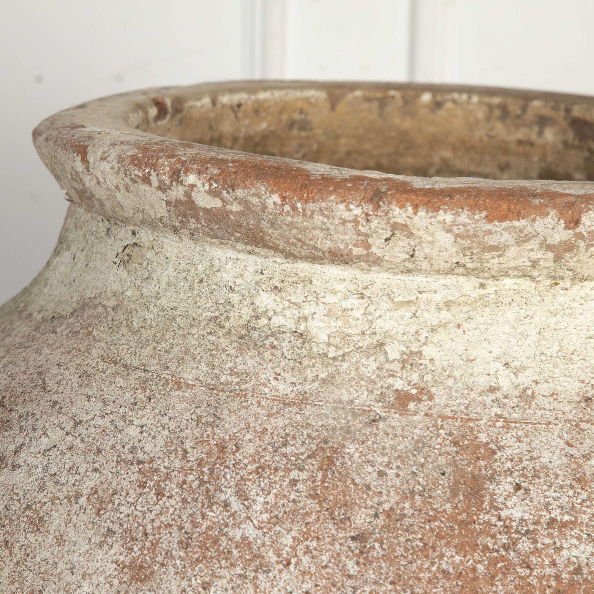 Large 19th Century Terracotta Pot on Stand In Good Condition For Sale In Gloucestershire, GB