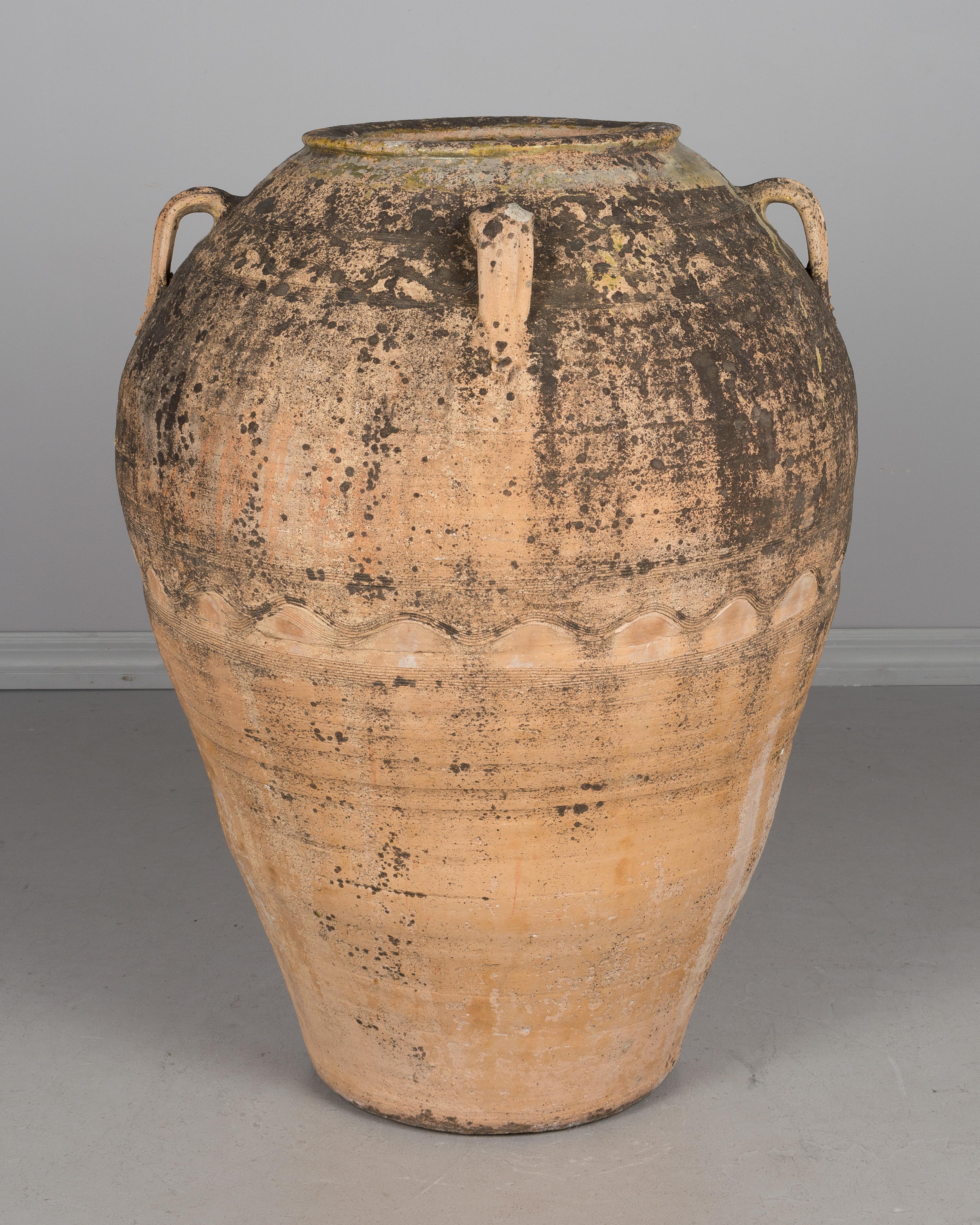 Hand-Crafted Large 19th Century Terracotta Urn