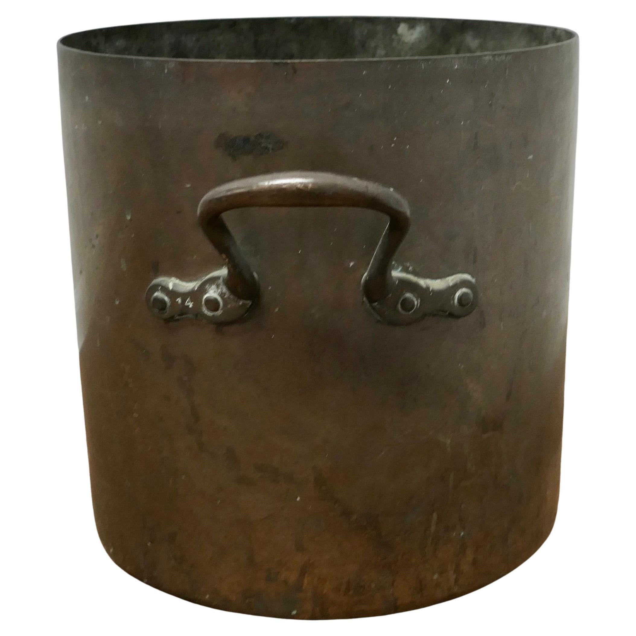 Large 19th Century Tinned Copper Cooking Pot