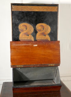 Large 19th Century Toleware and Mahogany Grocer’s Shop Display Tea Tin,