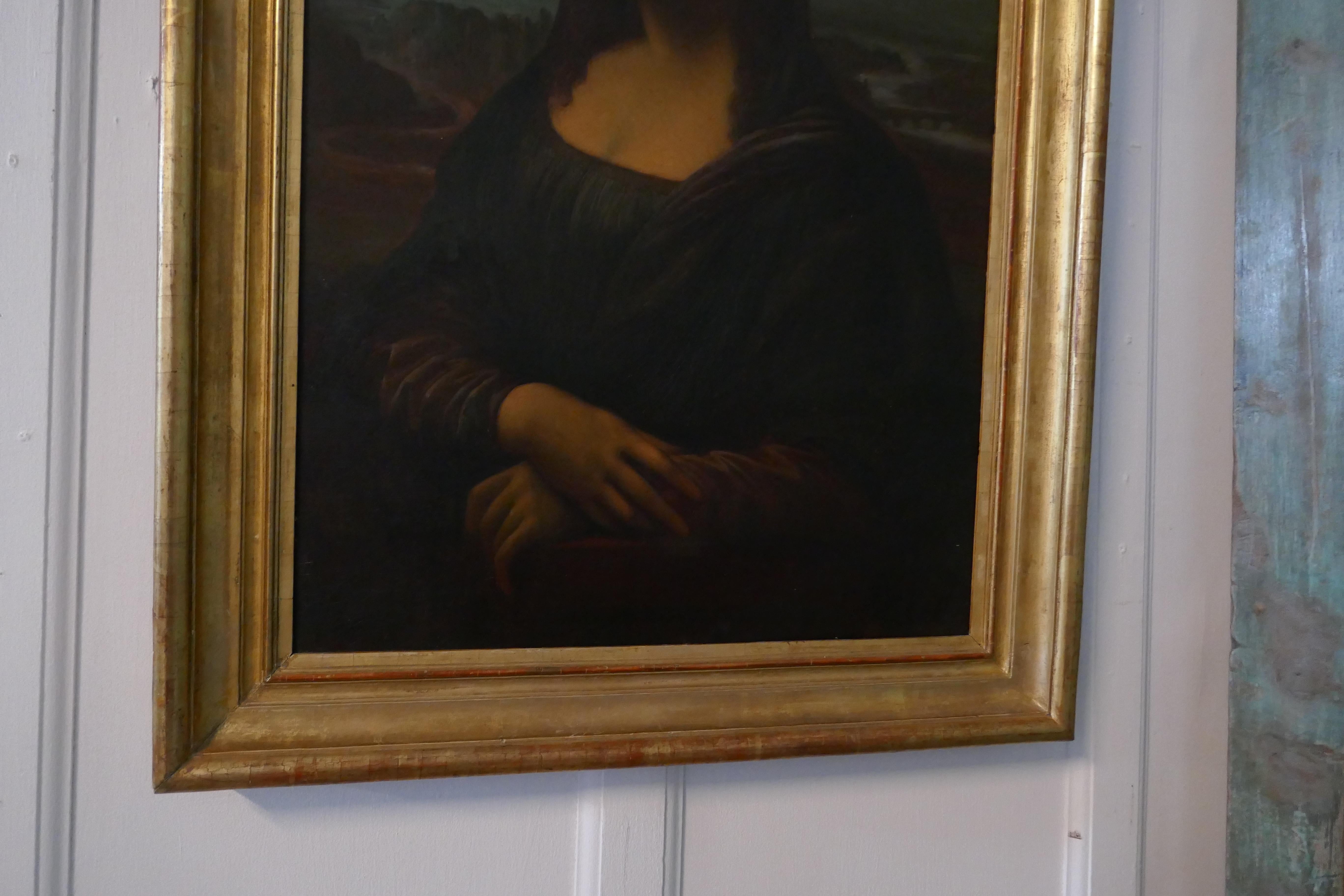 Large 19th Century Unsigned French Oil Painting, Study of an Italian Lady  For Sale 11