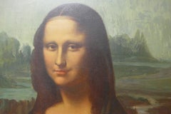 Large 19th Century Unsigned French Oil Painting, Study of an Italian Lady