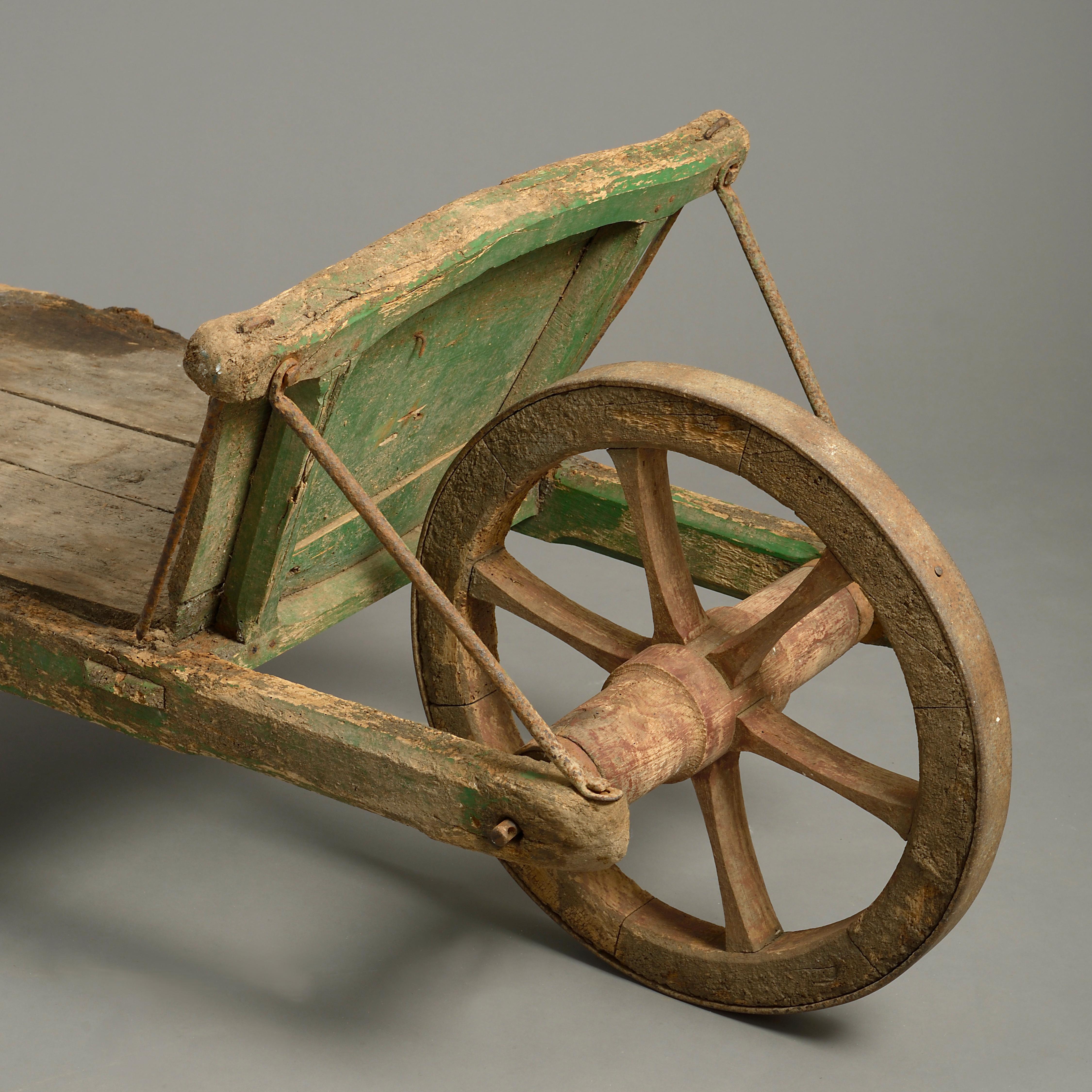 antique wheelbarrow