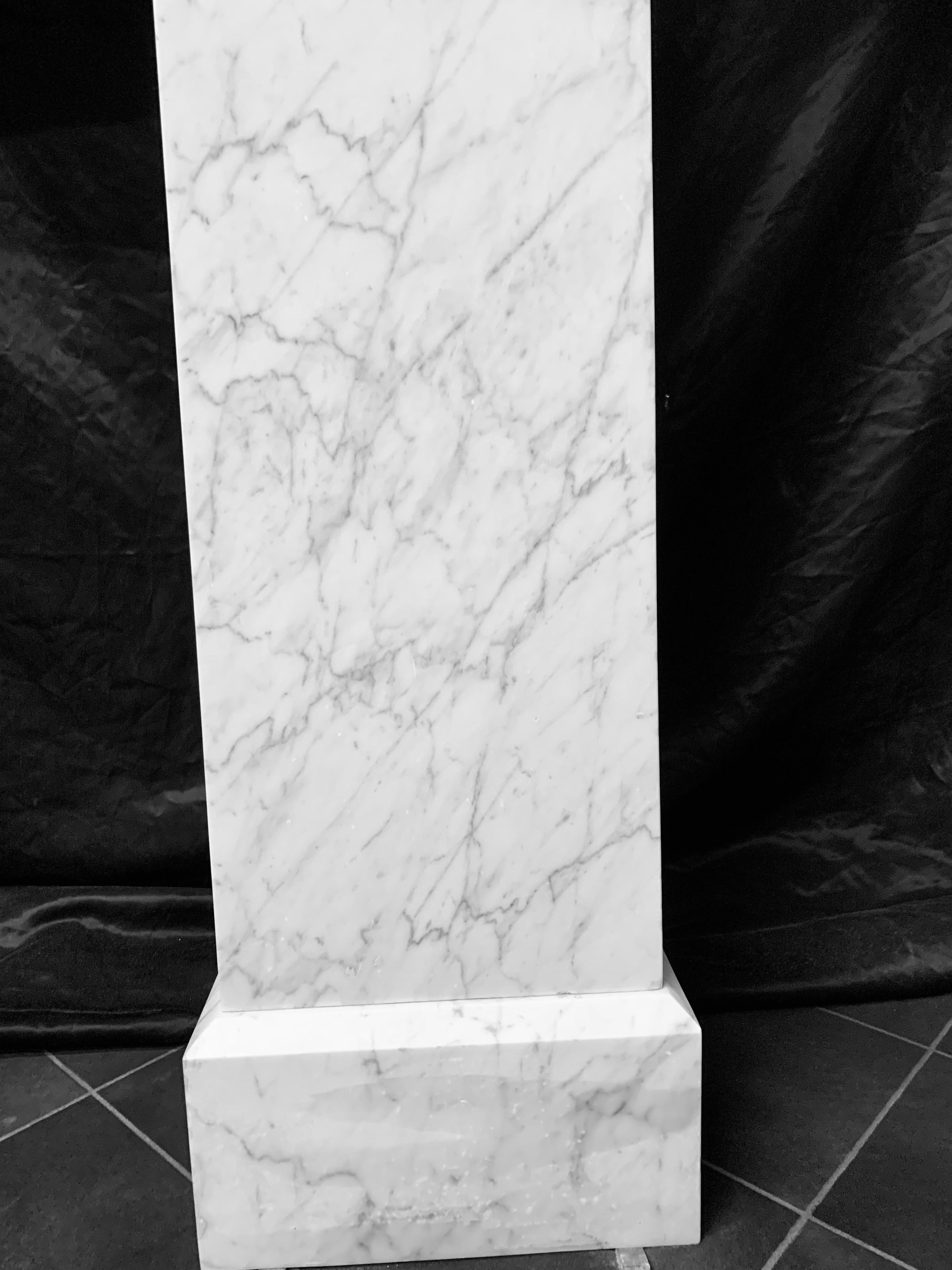 Late 19th Century Large 19th Century Victorian Scottish Marble Fireplace Surround