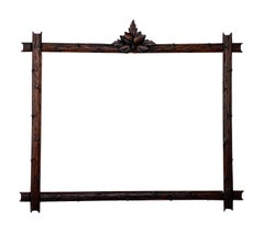Large 19th Century Walnut Black Forest Painting Frame