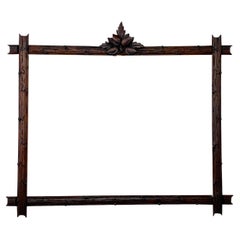 Antique Large 19th Century Walnut Black Forest Painting Frame
