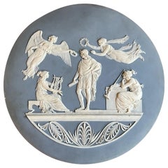 Große Wedgwood-Plakette aus Jaspis des 19. Jahrhunderts mit der Darstellung der Apotheose des Virgil
