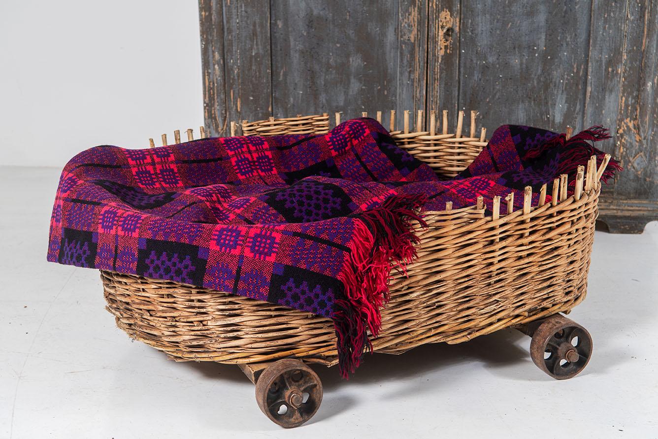 large wicker dog bed