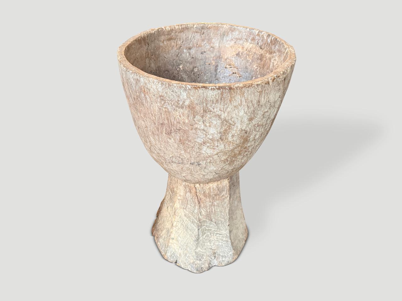 Grande mortaio in legno del XIX secolo in vendita 1