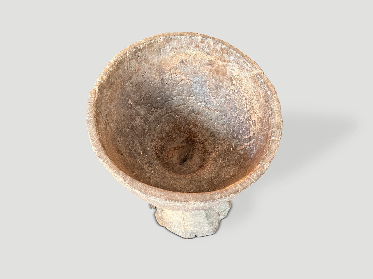 Grande mortaio in legno del XIX secolo in vendita 2