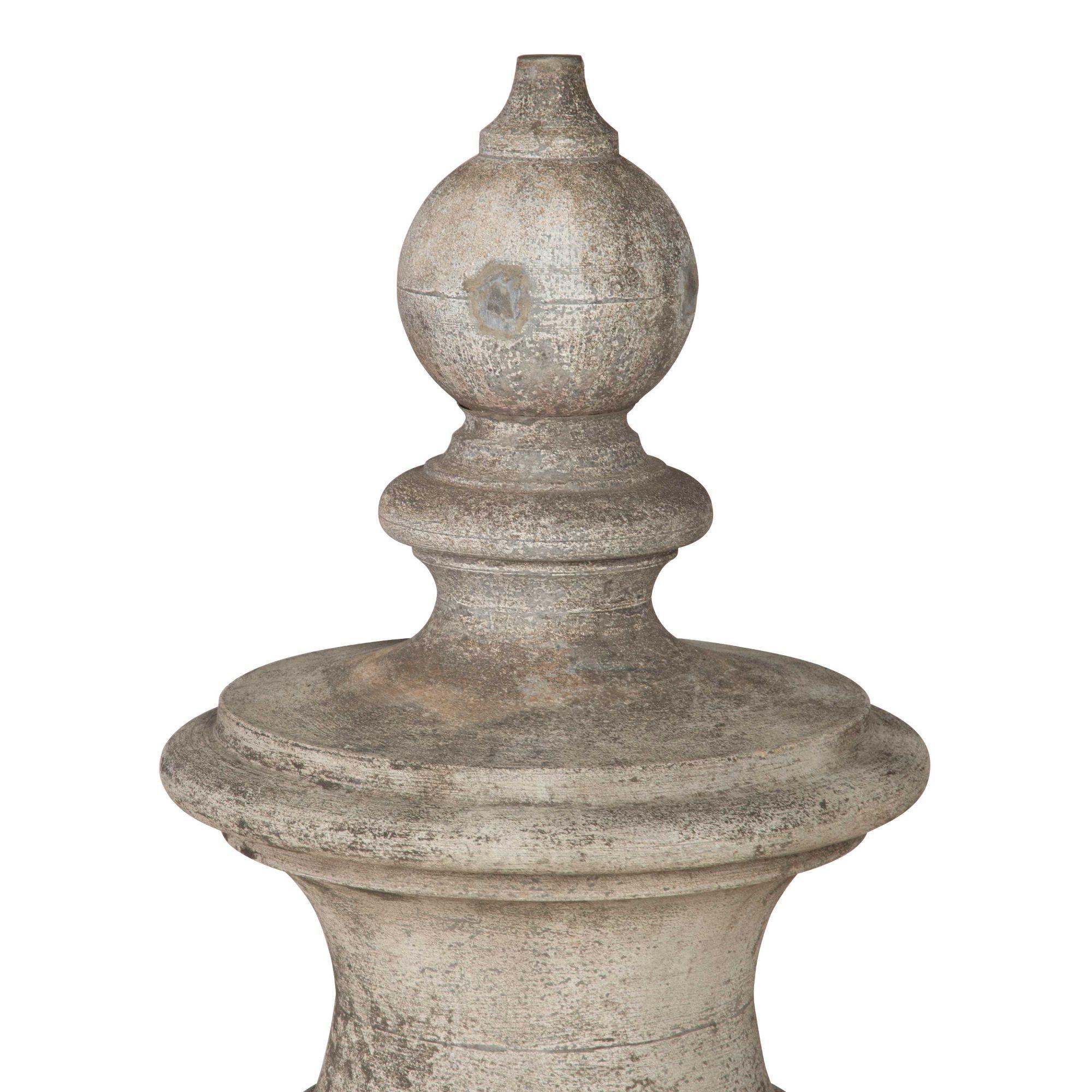 French Large 19th Century Zinc Finial