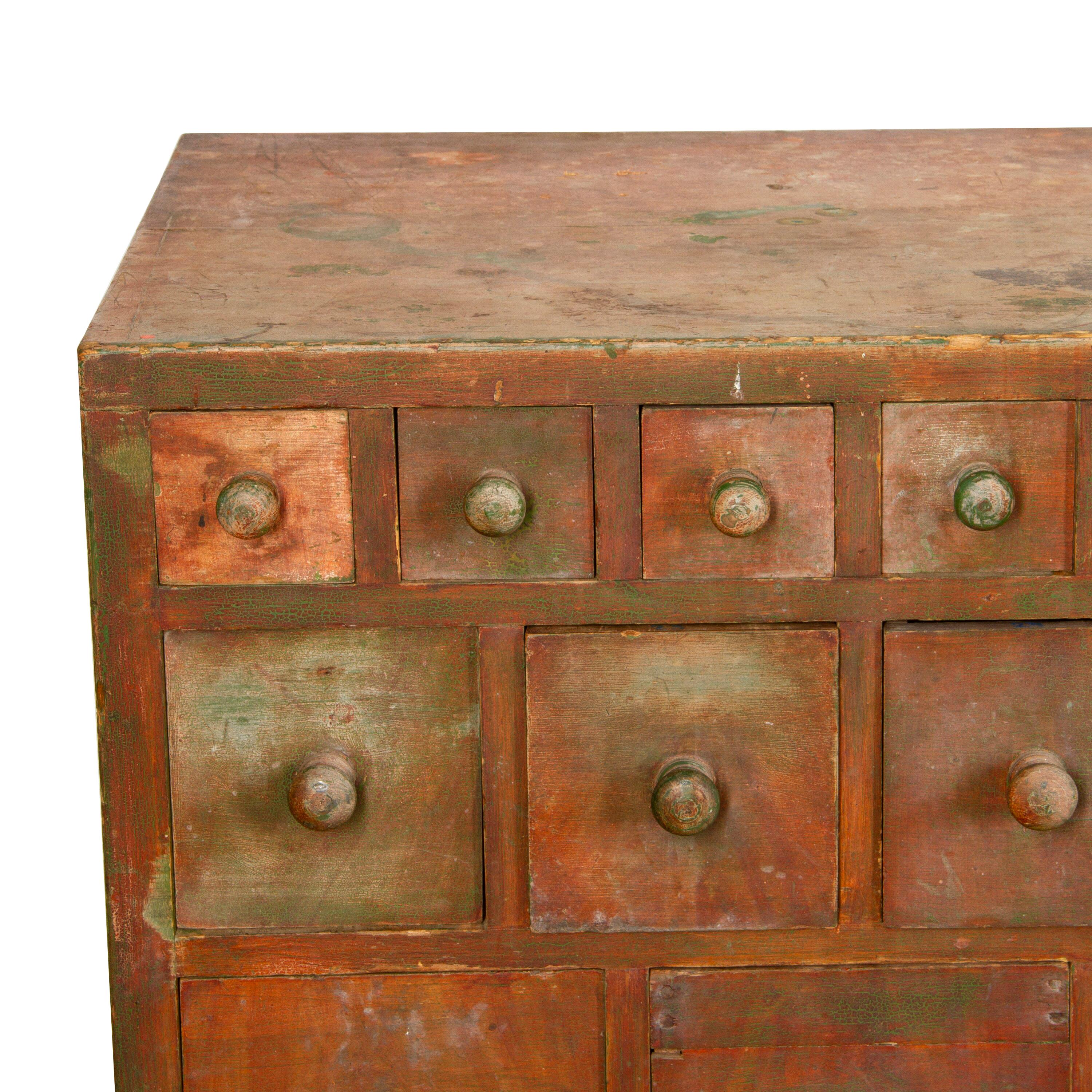 Large 19th Swedish Apothecary Cabinet 5