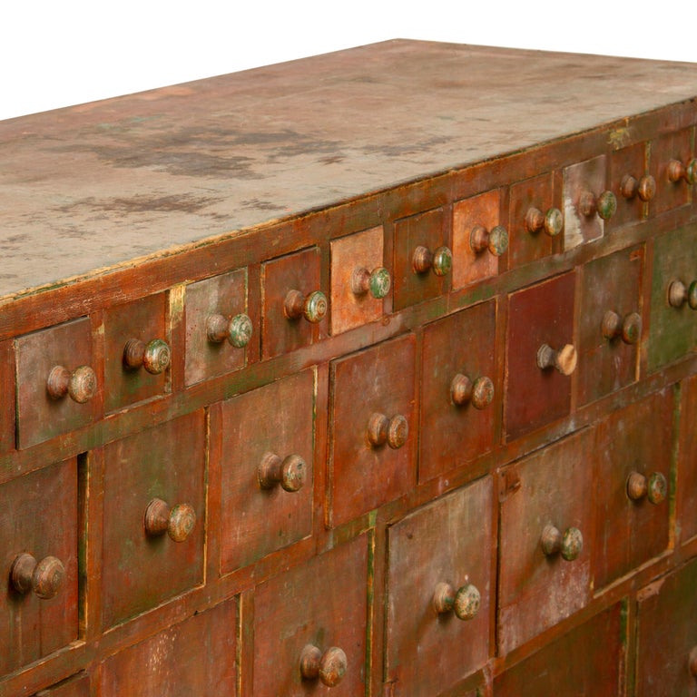 19th Century Large 19th Swedish Apothecary Cabinet For Sale