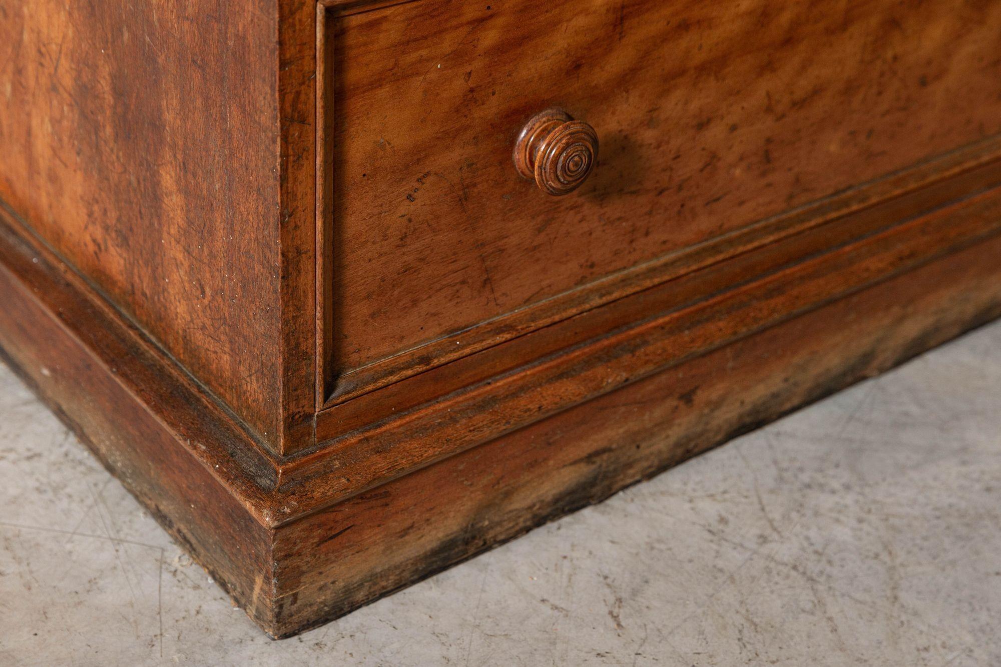 Large 19th C English Ash Housekeepers Cabinet For Sale 10