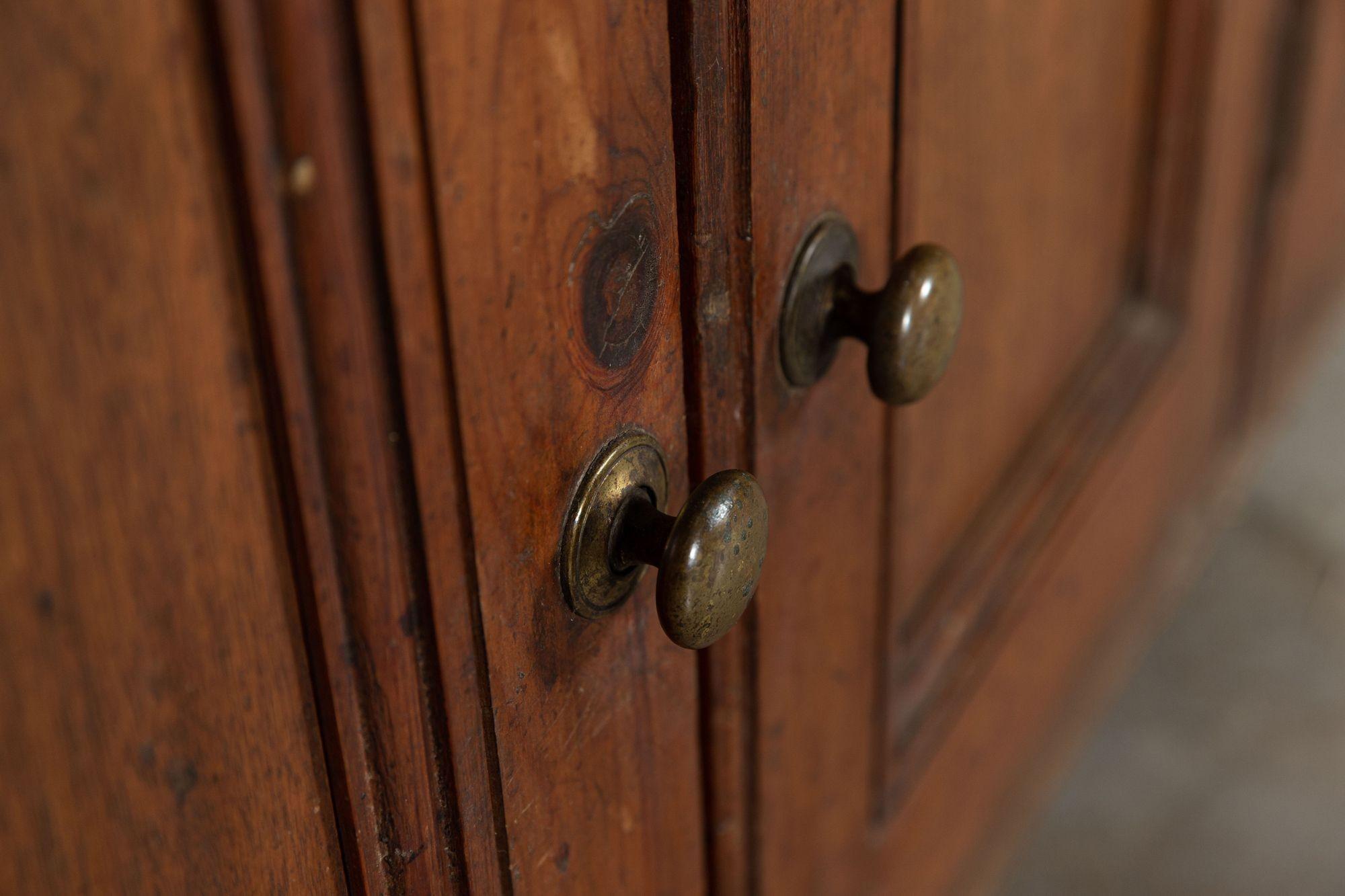 Large 19thC English Glazed Pine Haberdashery Cabinet For Sale 6