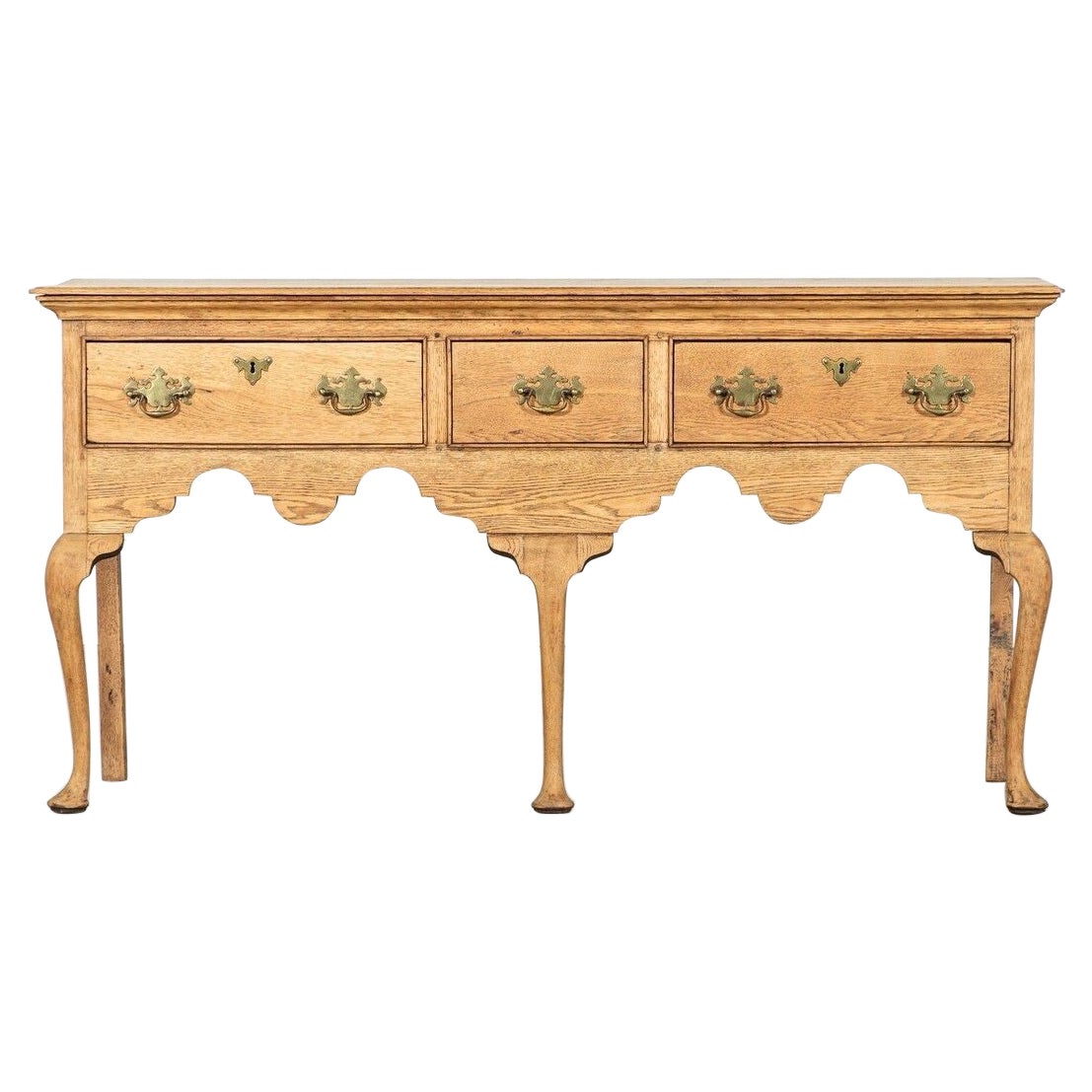 Grande base de commode en Oak Light anglais du 19ème siècle
