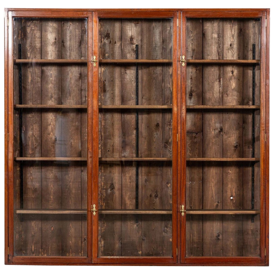 Large 19thC English Mahogany Glazed Display Cabinet