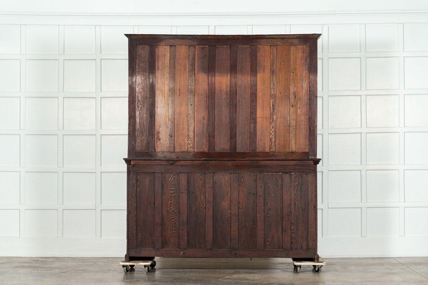 Large 19thC English Oak Dresser For Sale 11