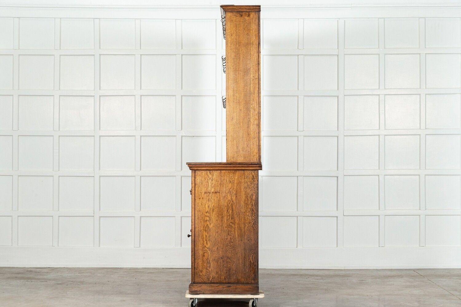 Large 19thC English Oak Dresser For Sale 3