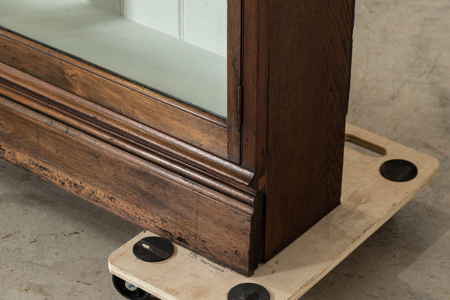 Grande mobile libreria inglese del XIX secolo in Oak e mogano smaltato in vendita 12
