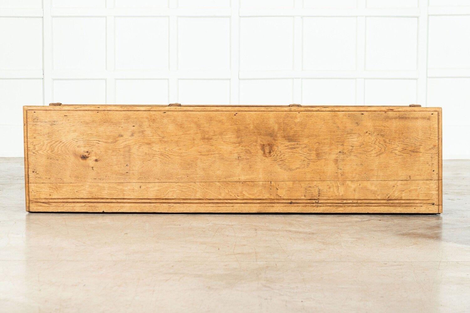 Large 19thC English Oak Potboard Dresser Base For Sale 2