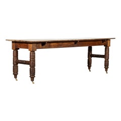 Large 19thC English Oak Table