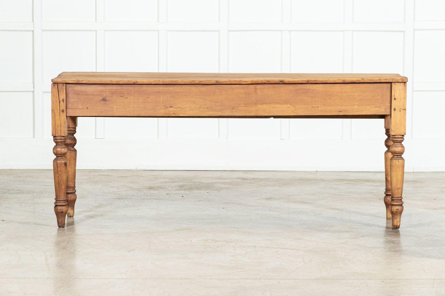 Large 19thC English Pine Dresser Base / Console 10