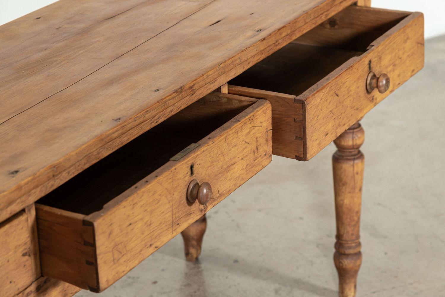 Large 19thC English Pine Dresser Base / Console 5