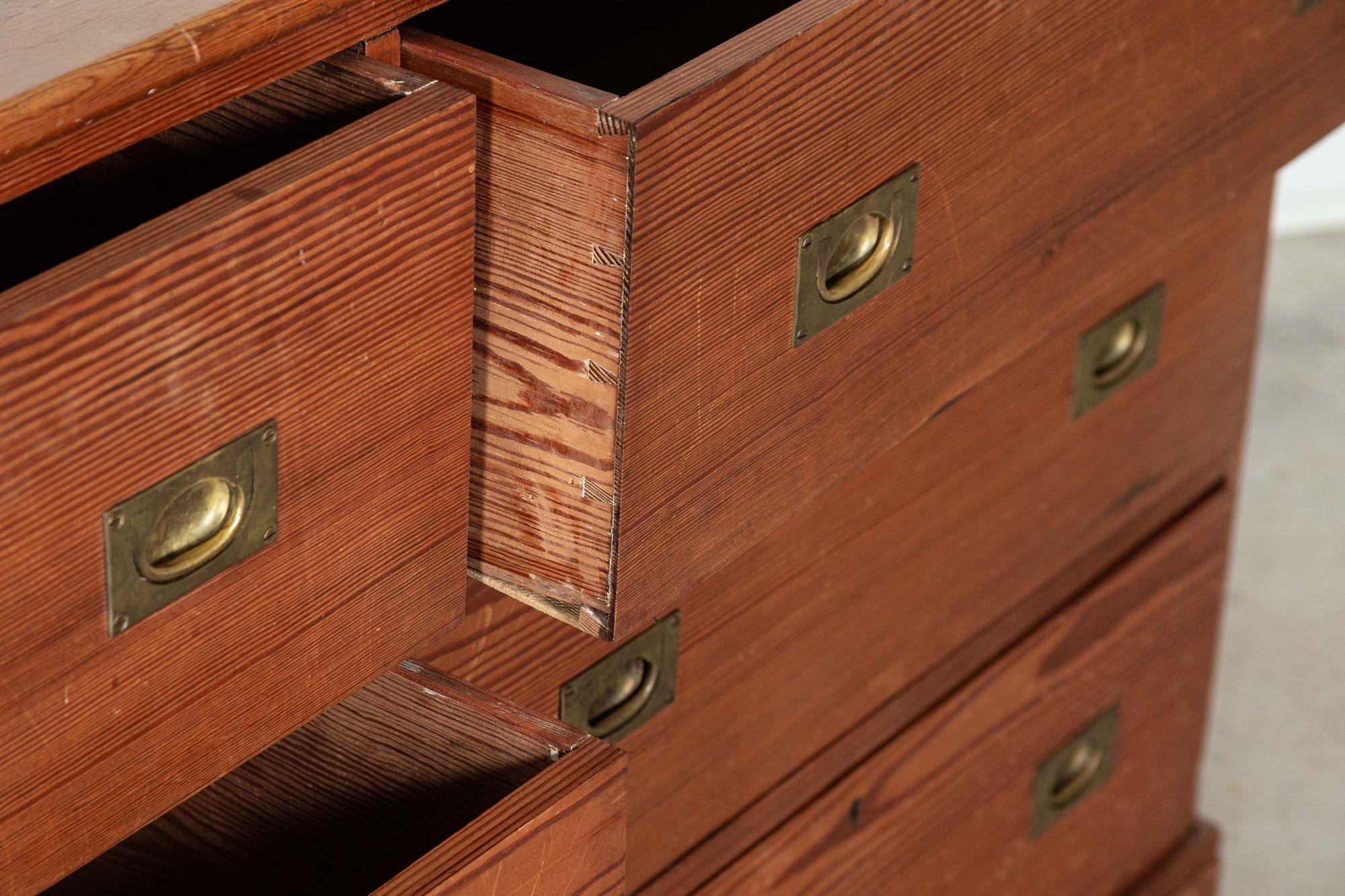 Large 19thC English Pine Dresser Base For Sale at 1stDibs