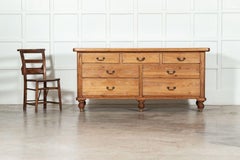 Large 19thC English Pine dresser Base