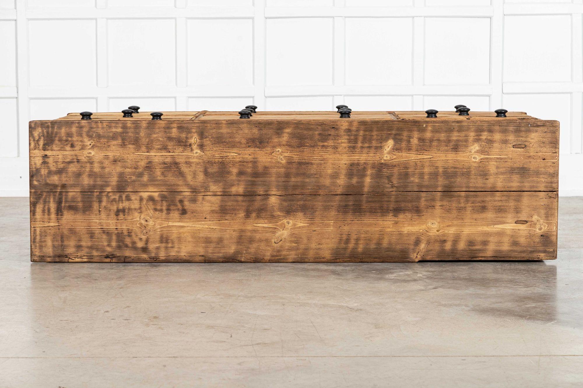Large 19thC English Pine Dresser Base For Sale 4